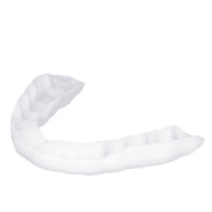 custom-made 3D printed hard mouthguard for bruxism (tooth grinding)