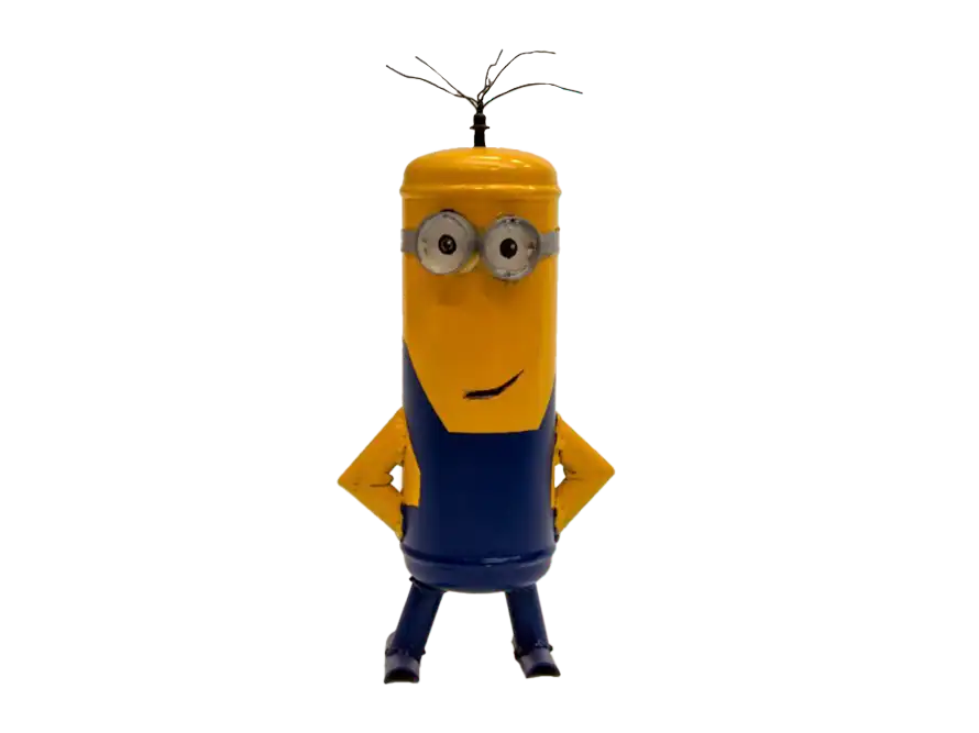 Minion beeld metaal