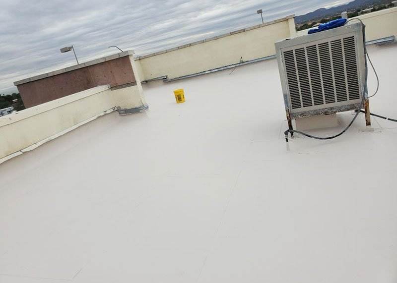 New commercial roof coating New commercial roof coating