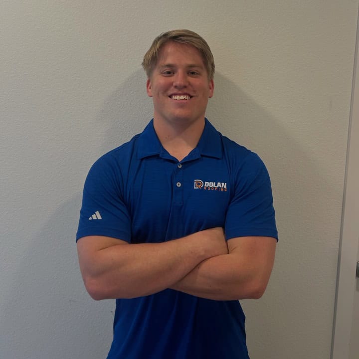 headshot of team member Mason Catterson with Dolan Roofing & Construction