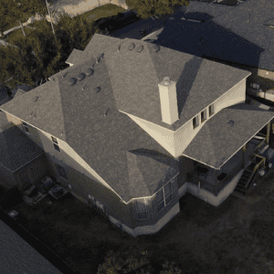 Completed residential roof installation by Dolan Roofing & Construction in Leon Valley, Texas