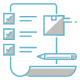 Prior authorization services icon representing timely insurance approvals and reduced claim denials