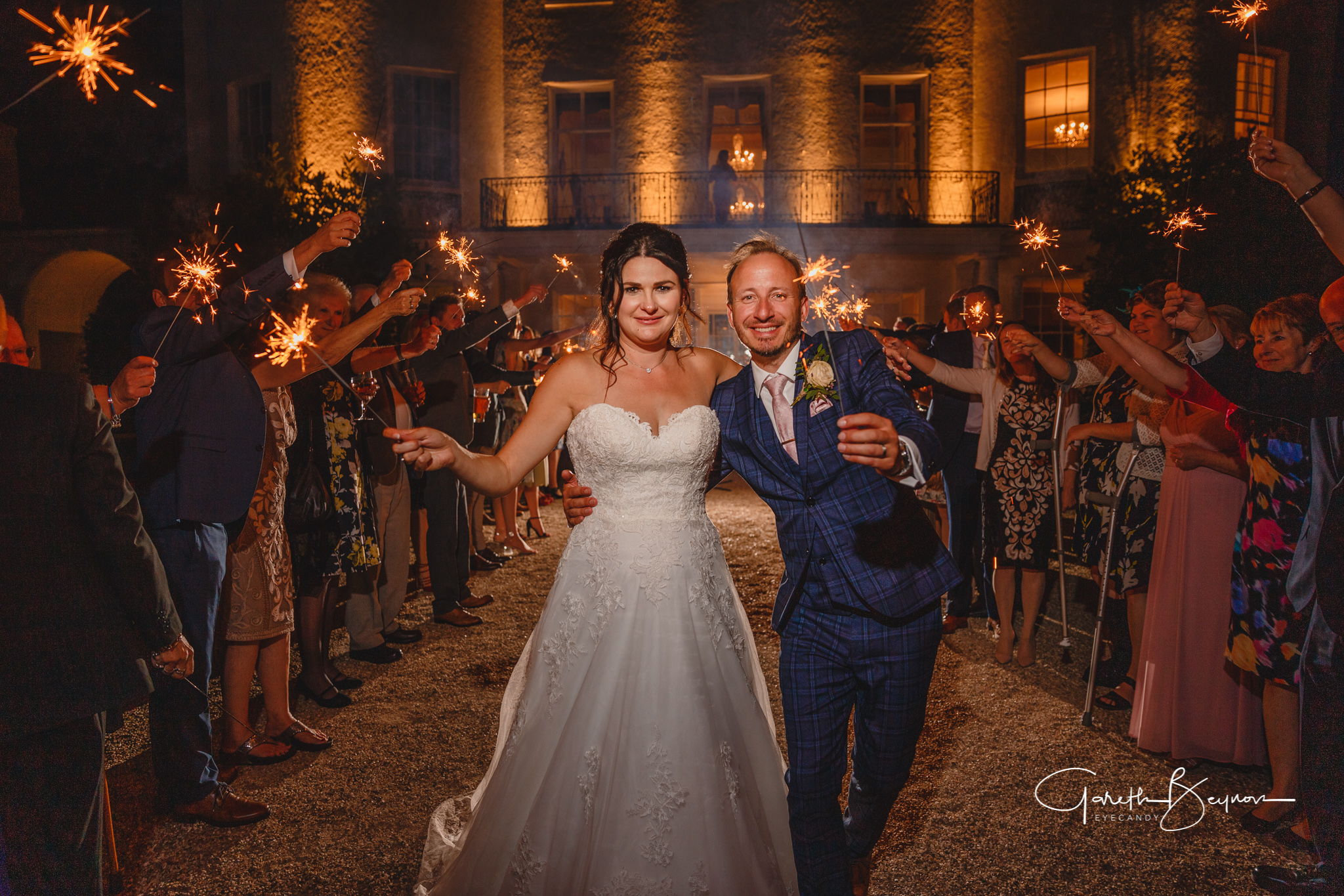 Wedding couple at Rockbeare Manor Devon