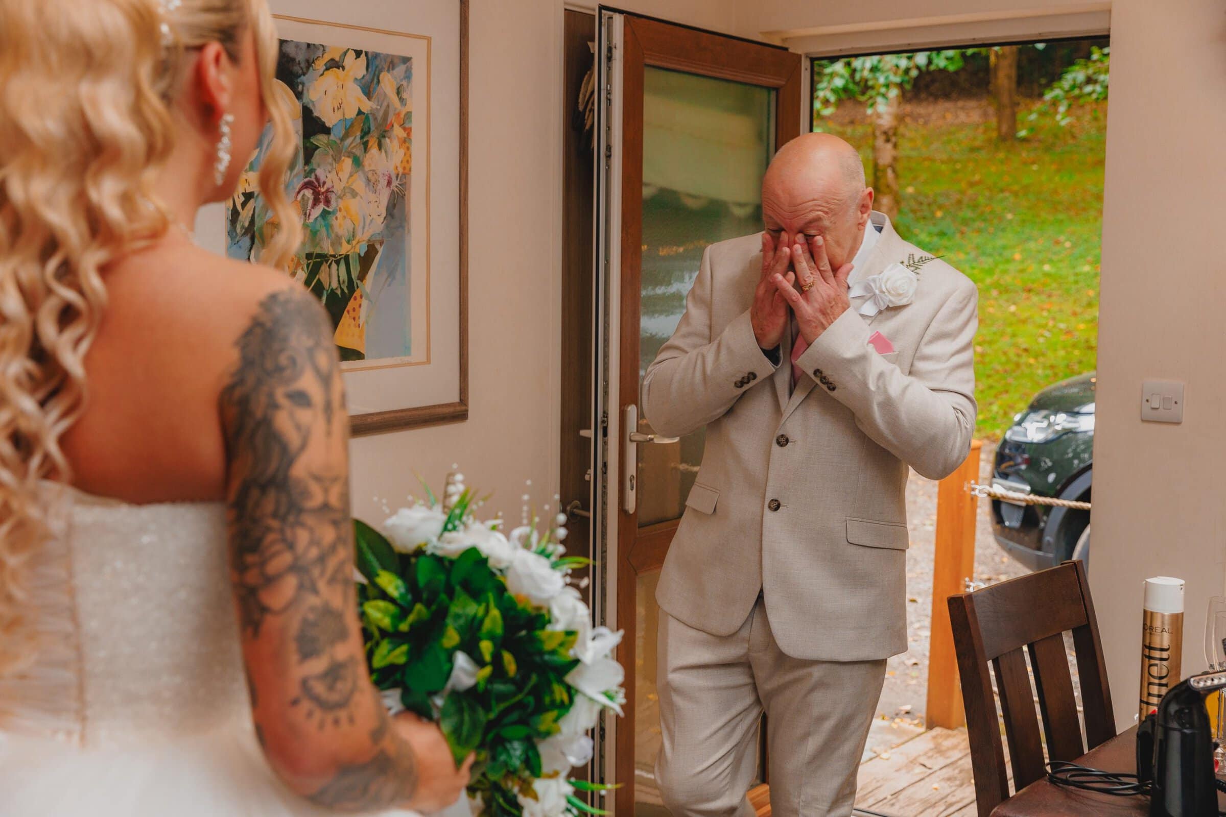 An emotional father-of-the-bride first look at Chycara