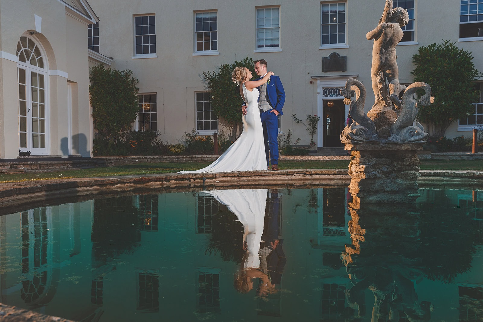 Georgina and Chris wedding ceremony at Rockbeare Manor