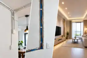 現代家居水電佈線與裝修設計示意圖.