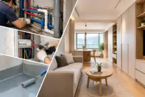 香港舊樓水電改造與全屋傢俬設計實例.