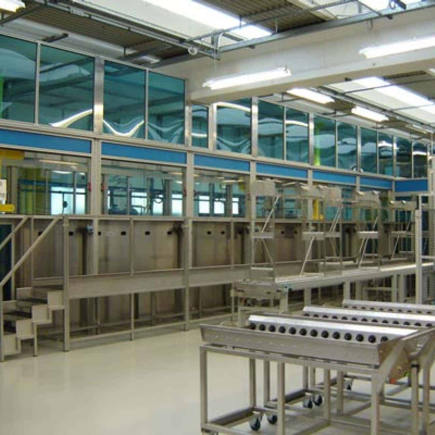 Modular, industrial cleaning systems (multi-chamber systems)