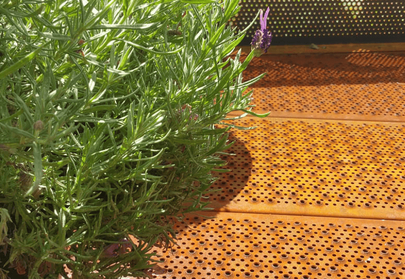 Graepels Perforated Metal Corten Flooring
