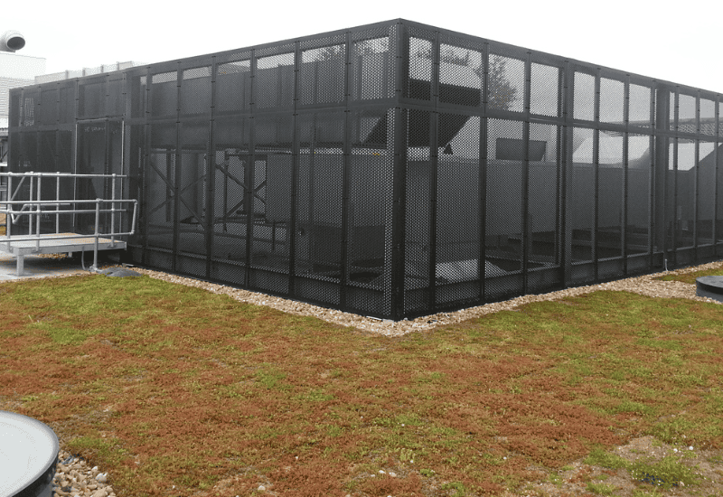 Perforated Metal service enclosure