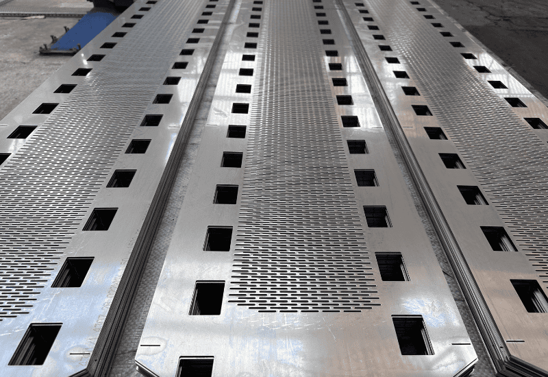 perforated and laser cut metal