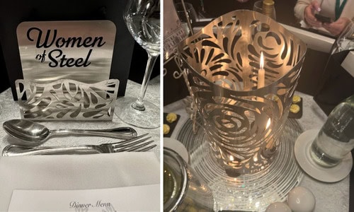 women of steel table settings