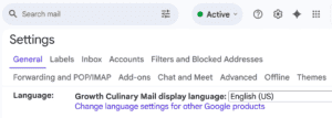 screenshot of gmail.