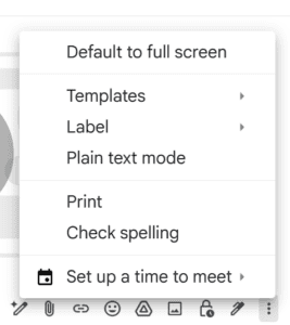 screenshot of gmail.