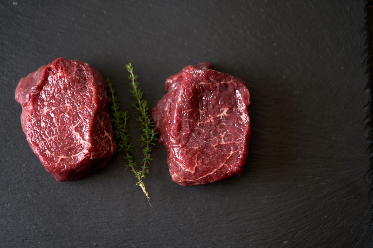 Pair of Organic Grass Fed Fillet Steaks.