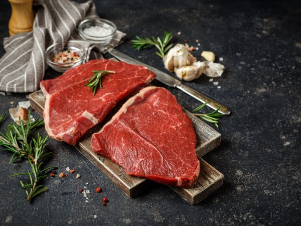 Pair of Organic Grass Fed Rump Steaks.