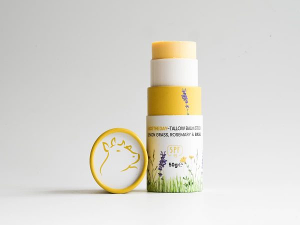 Lemon Grass Rosemary & Basil Tallow Face Balm.