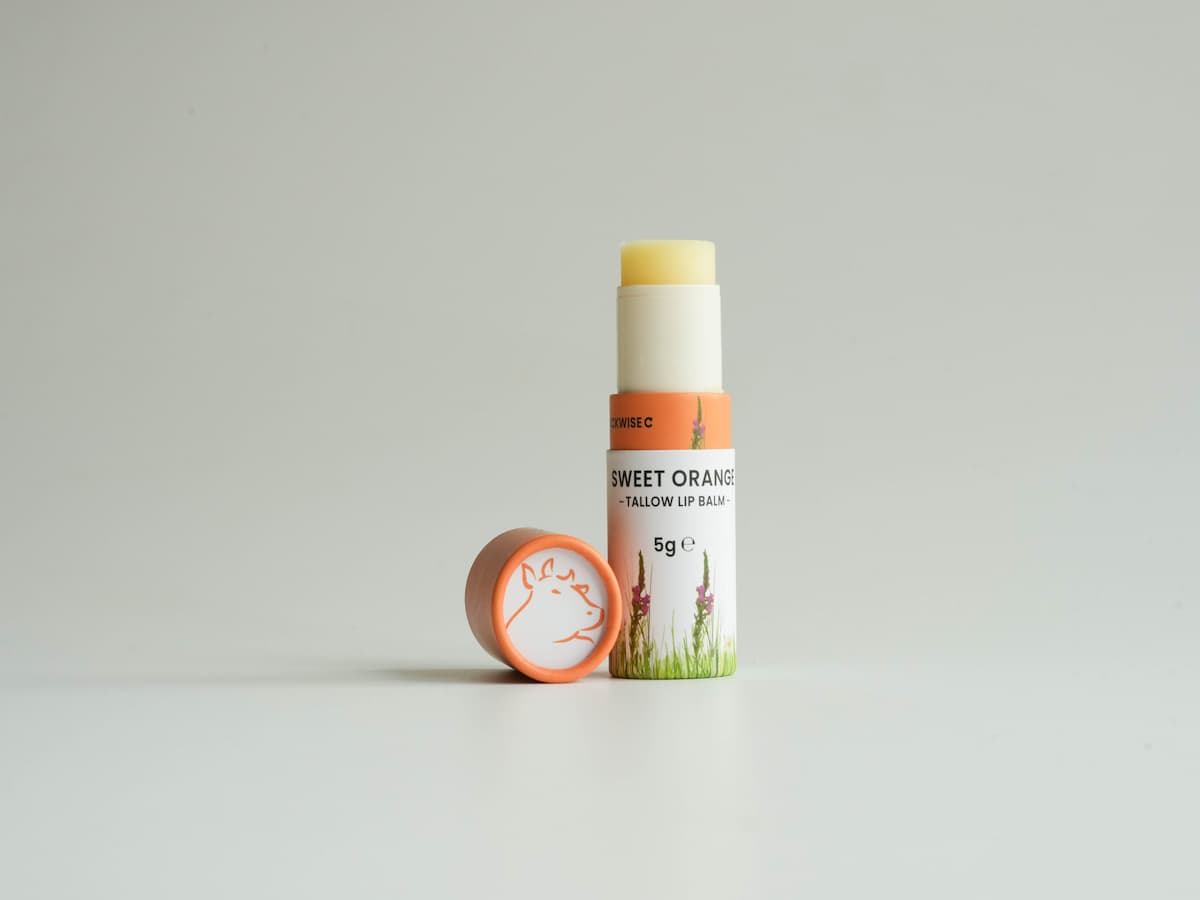 Sweet Orange Tallow Lip Balm.