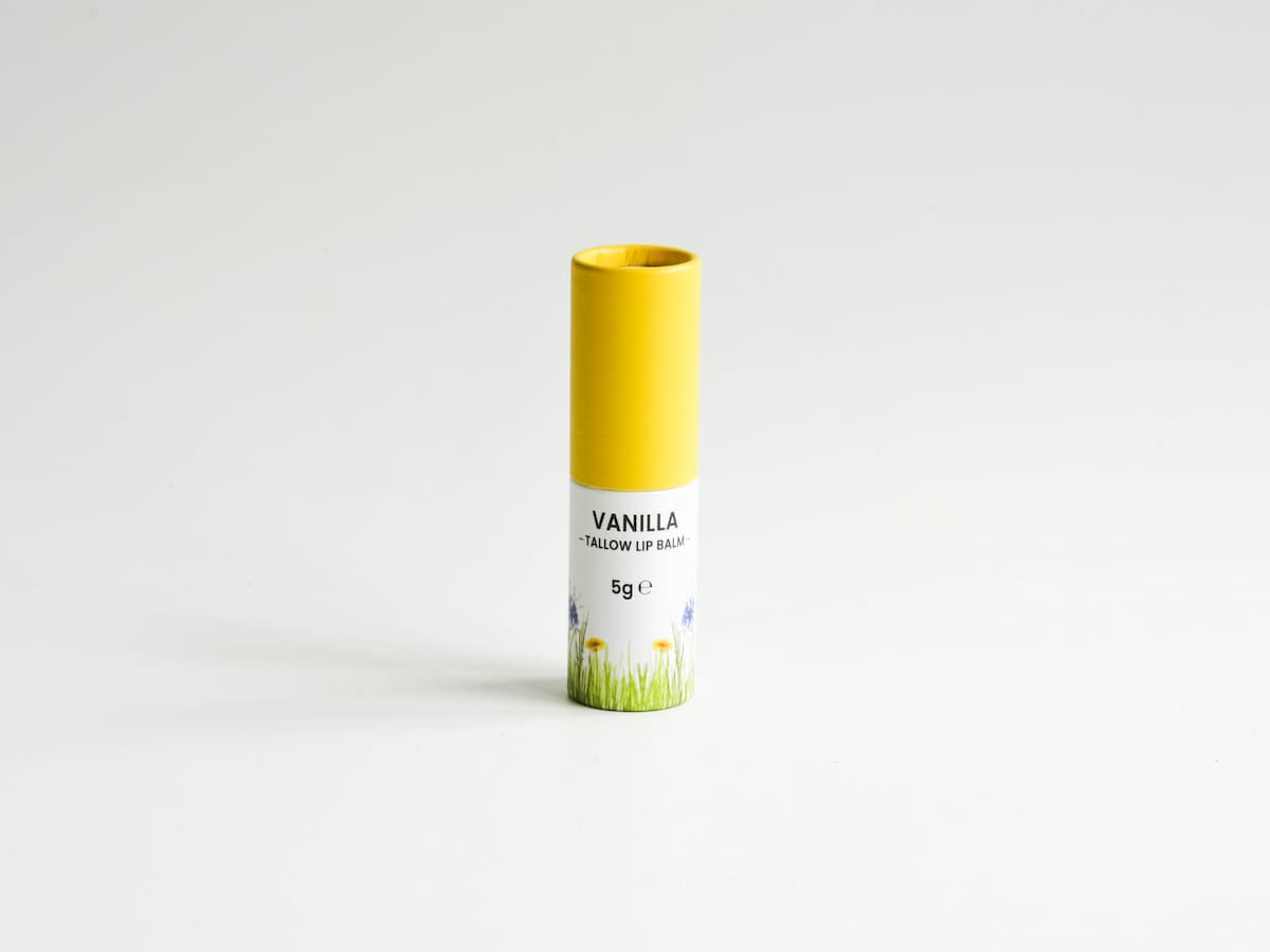 Tallow Lip Balm Vanilla.