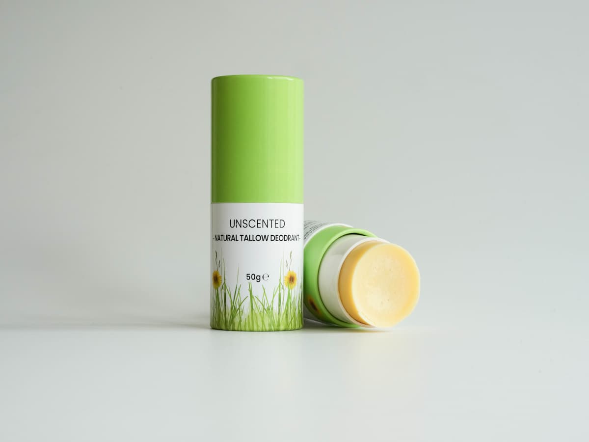 Unscented Tallow Underarm Balm.