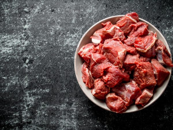 Diced Cubes of Organic Beef