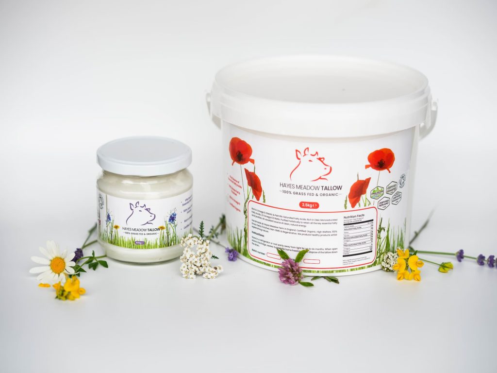 Grass-fed tallow from Hayes Meadow — natural healing