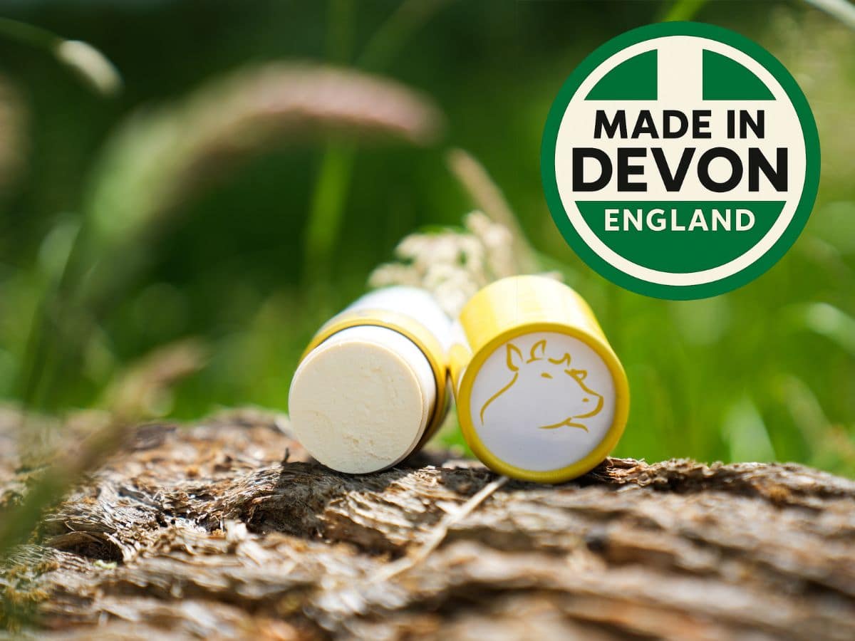 Tallow skincare balm with organic ingredients, made in Devon, England.