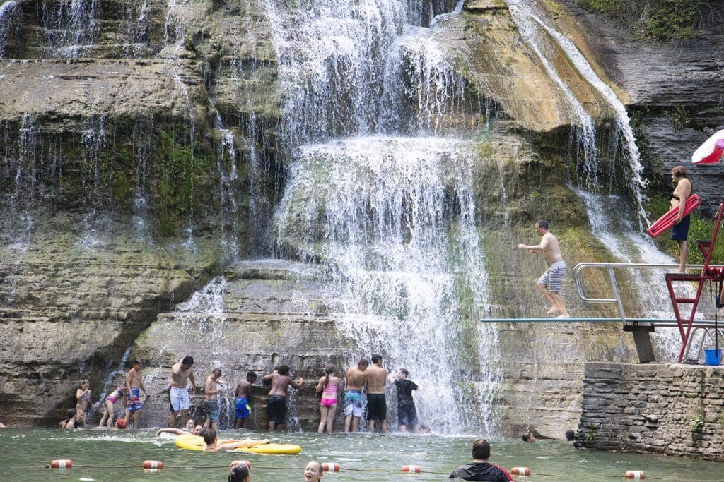50+ Waterfalls in New York in 3 Days Diving at Robert H. Treman swimming hole