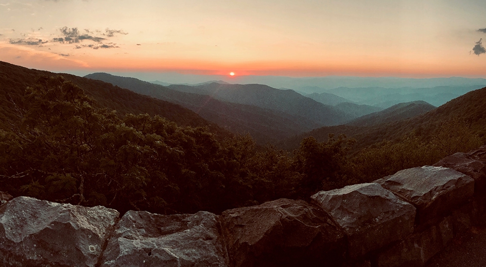 2025 U.S. National Park list by State (Free Printable Map & Checklist) Shenandoah National Park view of sunset