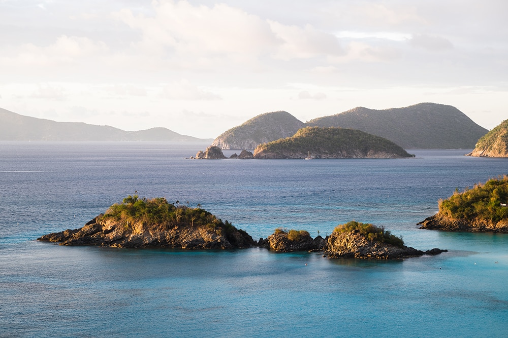 2025 U.S. National Park list by State (Free Printable Map & Checklist) View of islands at Virgin Islands National Park