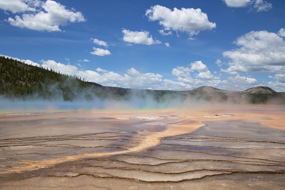 2025 U.S. National Park list by State (Free Printable Map & Checklist) A view of Grand Prismatic up close.