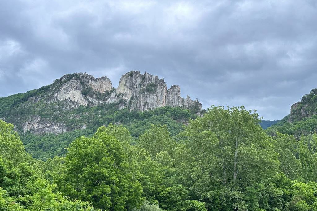 7-Day West Virginia Road Trip from Michigan A view of Seneca Rocks from the Discovery Center.