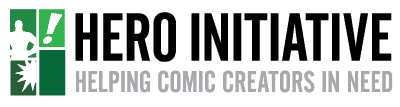 Hero Initiative logo with green and white design representing hero support and charity.