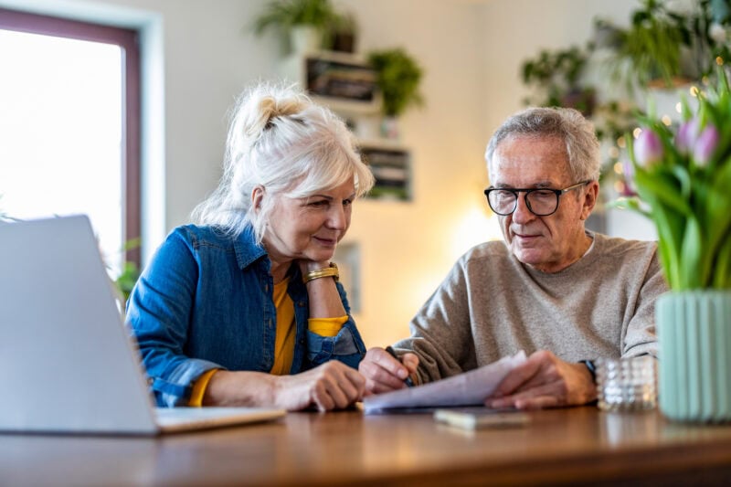 a mature couple planning their tax and estate
