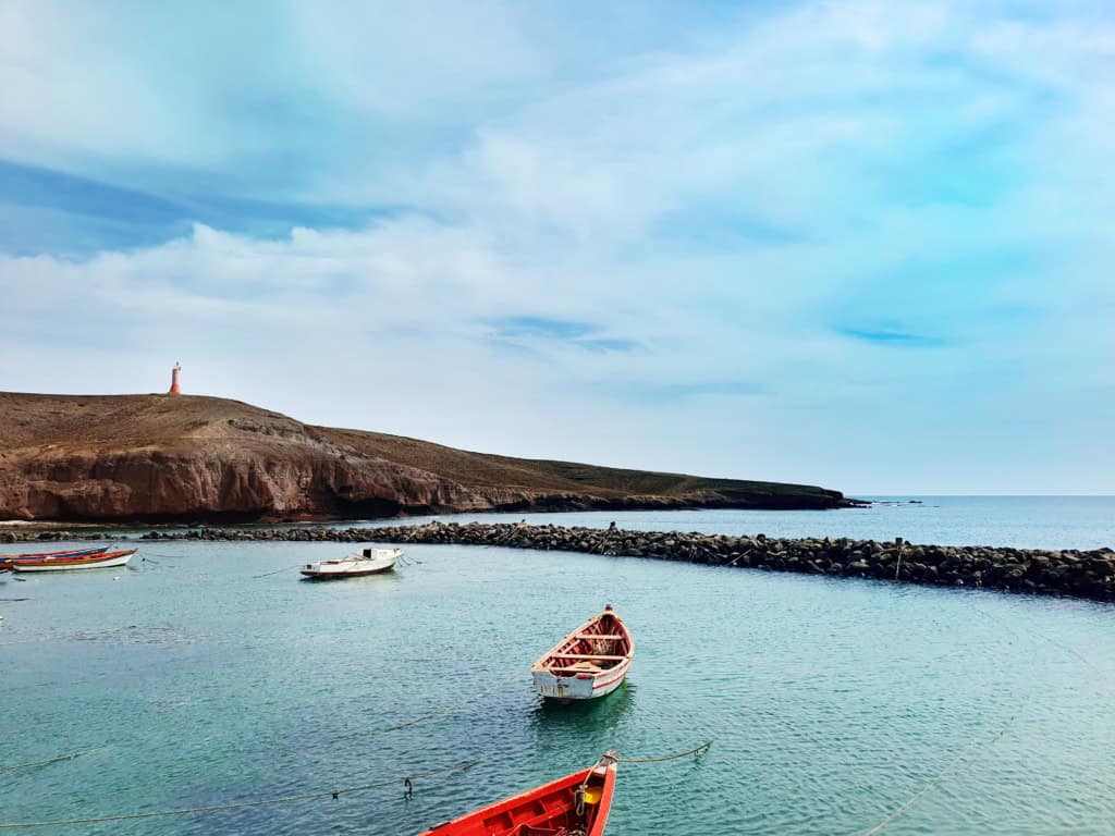 Boats in a small harbour - Cape Verde islands