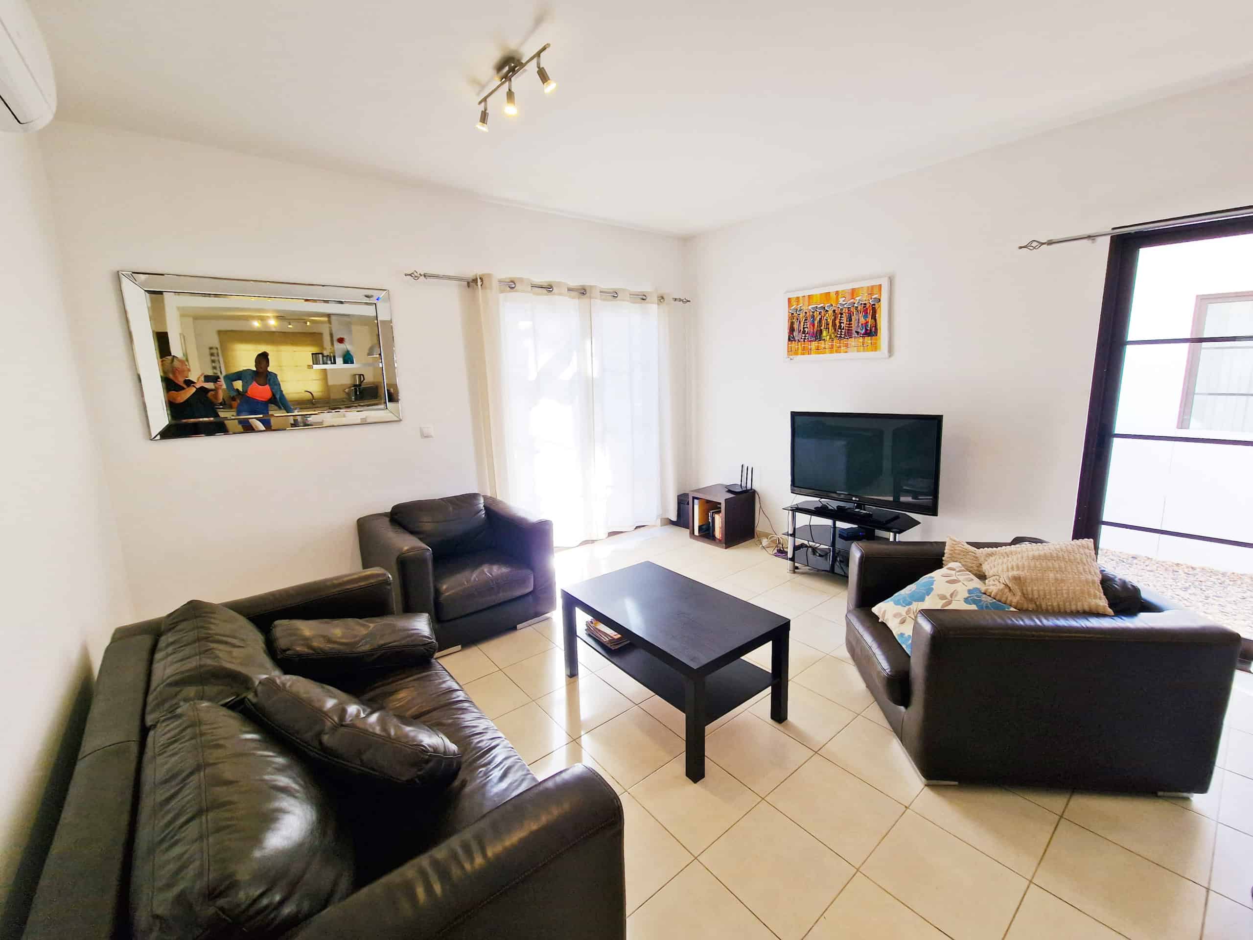 Living room. Detached Corner Plot 3 Bedroom Villa: Melia Tortuga, Sal, Cabo Verde. casa Verde Homes LDA