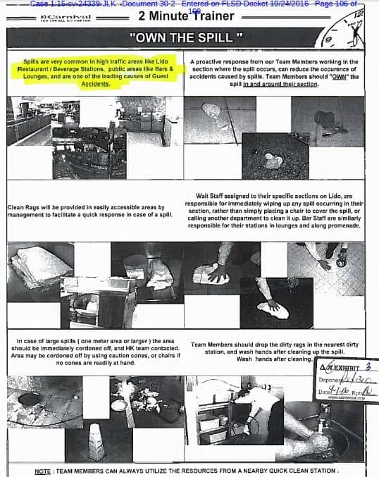 2 Minute Trainer (Own the Spill) Carnival Cruise Ship