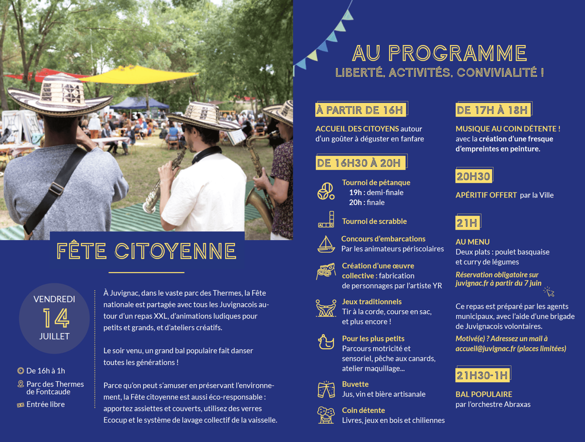 Programme de la fête citoyenne 2023