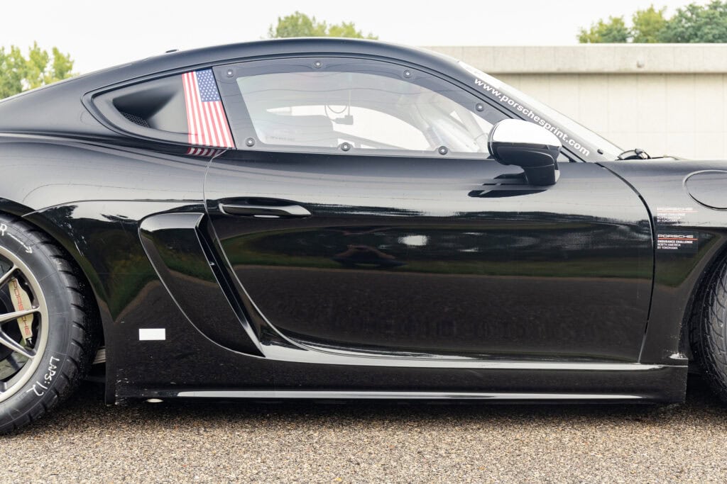 Black 2025 GT4 Clubsport RS with American flag decal by Kellymoss.
