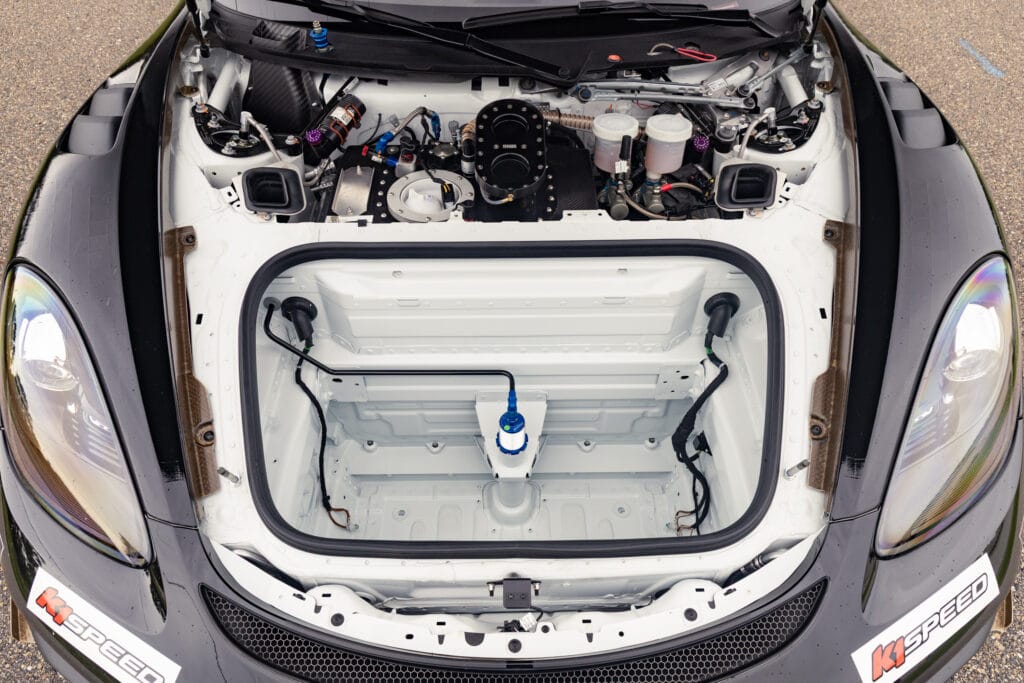 Engine bay of the 2025 GT4 Clubsport RS by Kellymoss with detailed components.