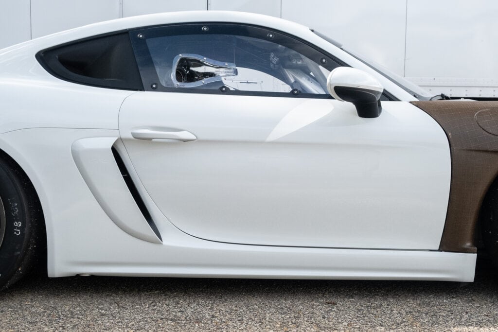 White 2023 GT4 Clubsport RS with brown accents by Kellymoss.