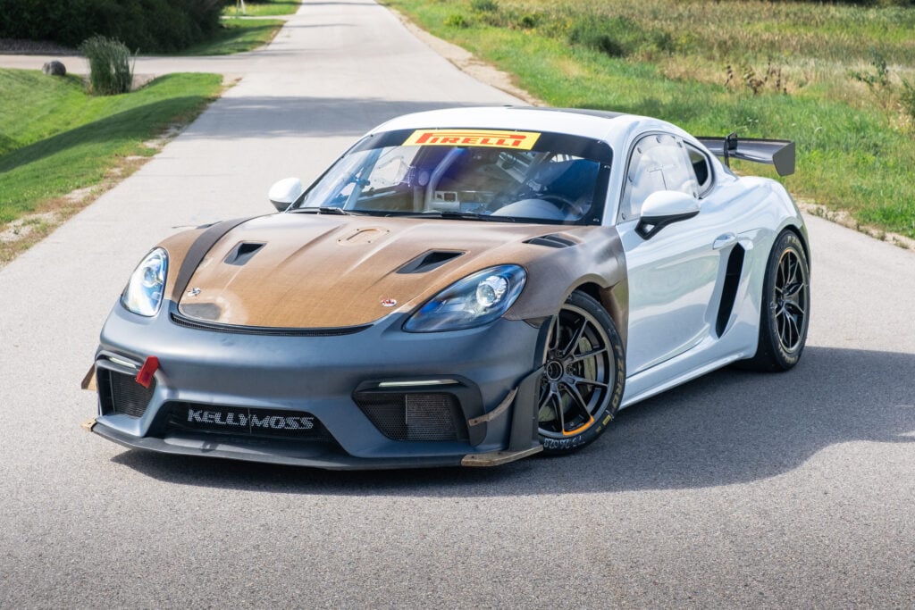 2023 Kellymoss GT4 Clubsport RS race car on road.