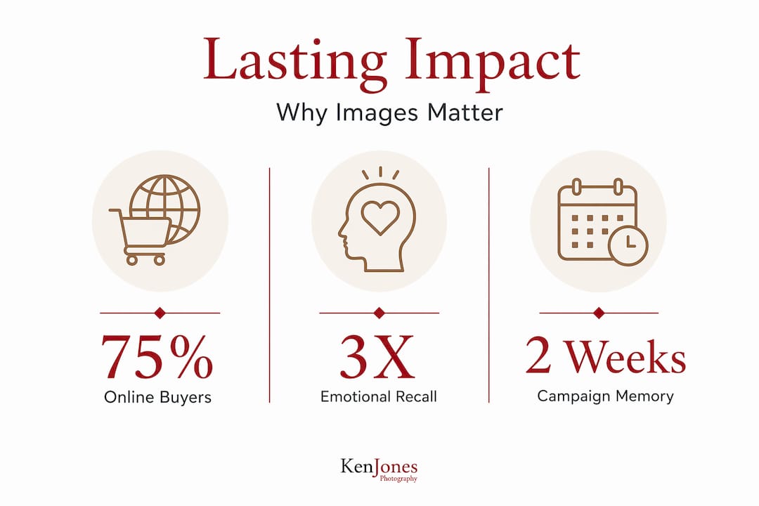 Infographic with stats on fashion photography influence