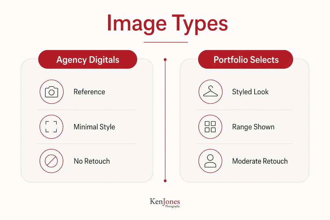 Infographic comparing agency digitals and portfolio selects