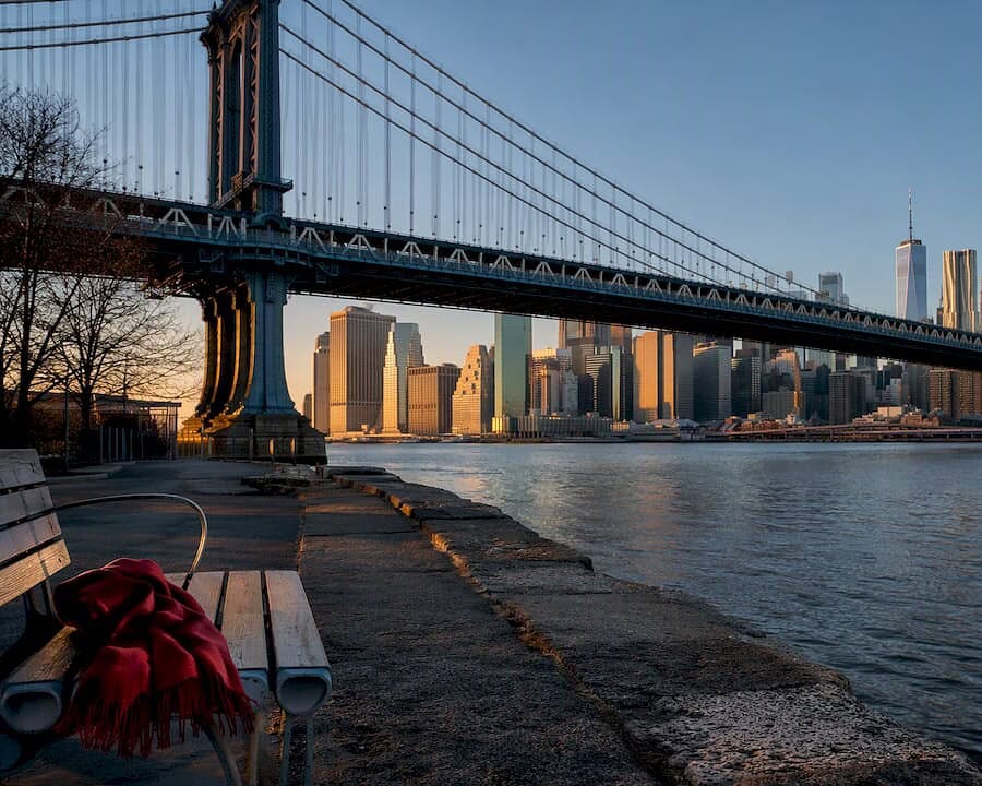 Brooklyn Bridge Park skyline at dawn