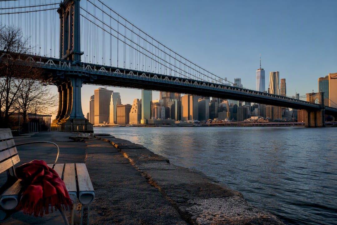 Brooklyn Bridge Park skyline at dawn