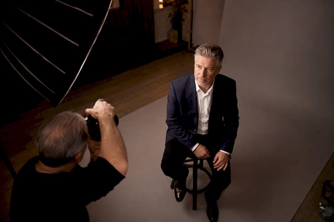 Headshot session in Manhattan studio