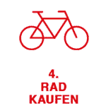Rotes Fahrrad für den Fahrradkauf bei Zweirad Kißkalt in Nürnberg.