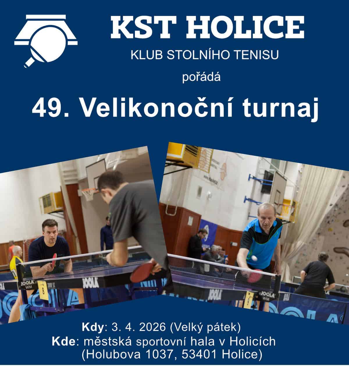 49. Velikonoční turnaj ve stolním tenise v Holicích