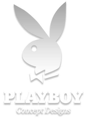 PLAYBOY logo featuring the iconic rabbit head with a bow tie, and the text 